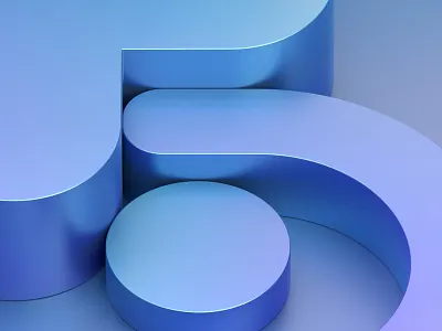 Minimalist composition 3d abstract art background blender blue clean composition design illustration minimalist render shape simple visual