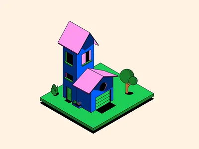 Isometric house isometric isometric house