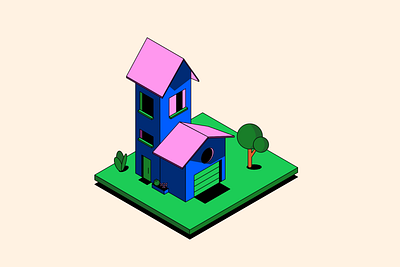 Isometric house isometric isometric house