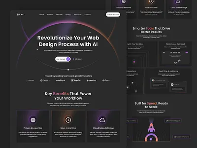 SaaS AI Website/Landing Page Design ai ai saas ai saas landing page ai website best saas website dipa inhouse landing page saas saas ai saas design saas homepage saas landing page saas website ui ux web design website
