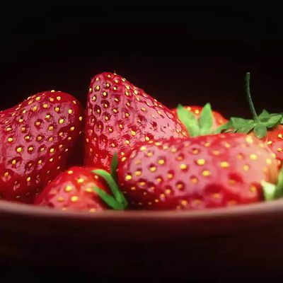 Strawberry Chocolate 3d animation design motion graphics
