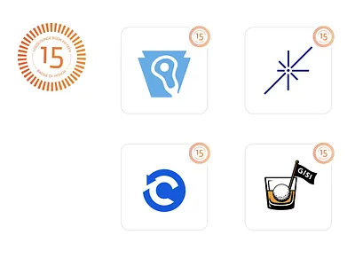 4 Logos Selected for LogoLounge Book 15 🎉 award bourbon brand design brand identity brand identity design c logo golf golf ball graphic design lacrosse logistics logo design logolounge logos motion graphics pennsylvania speaker star whiskey