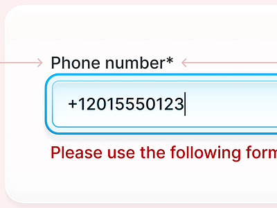 Phone Number Input :Focus State app error field focus gradient highlight input number phone phone number required site text touch ui ux web
