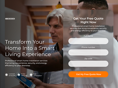 Landing page concept graphic design marketing ui