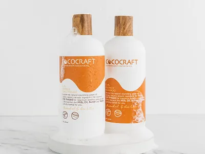 Cococraft - hair care brand branding color theory cosmetics graphic design hair care illustration label logo vector