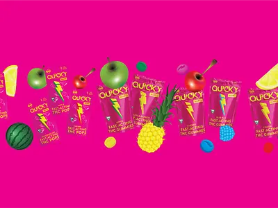 Quicky V2 Nano Gummy Packaging Design