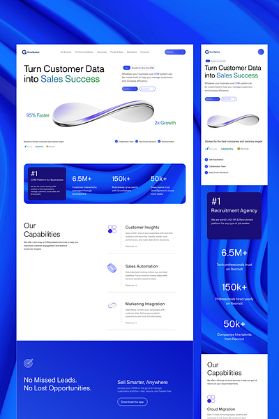 CRM Landing Page | Home Page crm crm landing page design designinspiration figmadesign homepage responsive trending webdesign websitedesign