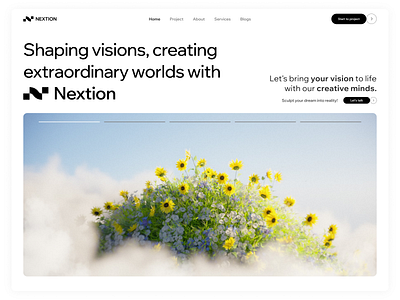 Nextion - Where Vision Meets Innovation graphic design ui