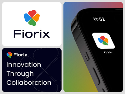Fiorix – Abstract Tech Startup Logo abstract logo app logo brand identity branding colorful logo design futuristic logo global logo icon logo innovation logo logo minimalist logo modern logo networking logo professional logo tech startup logo visual identity