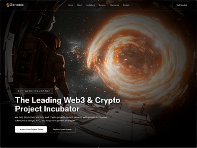 Crypto Landing Page bitcoin blockchain crypto crypto landing page cryptocurrency currency ethereum finance fintech landing landing page saas startup trading wallet web design web3 web3 incubator