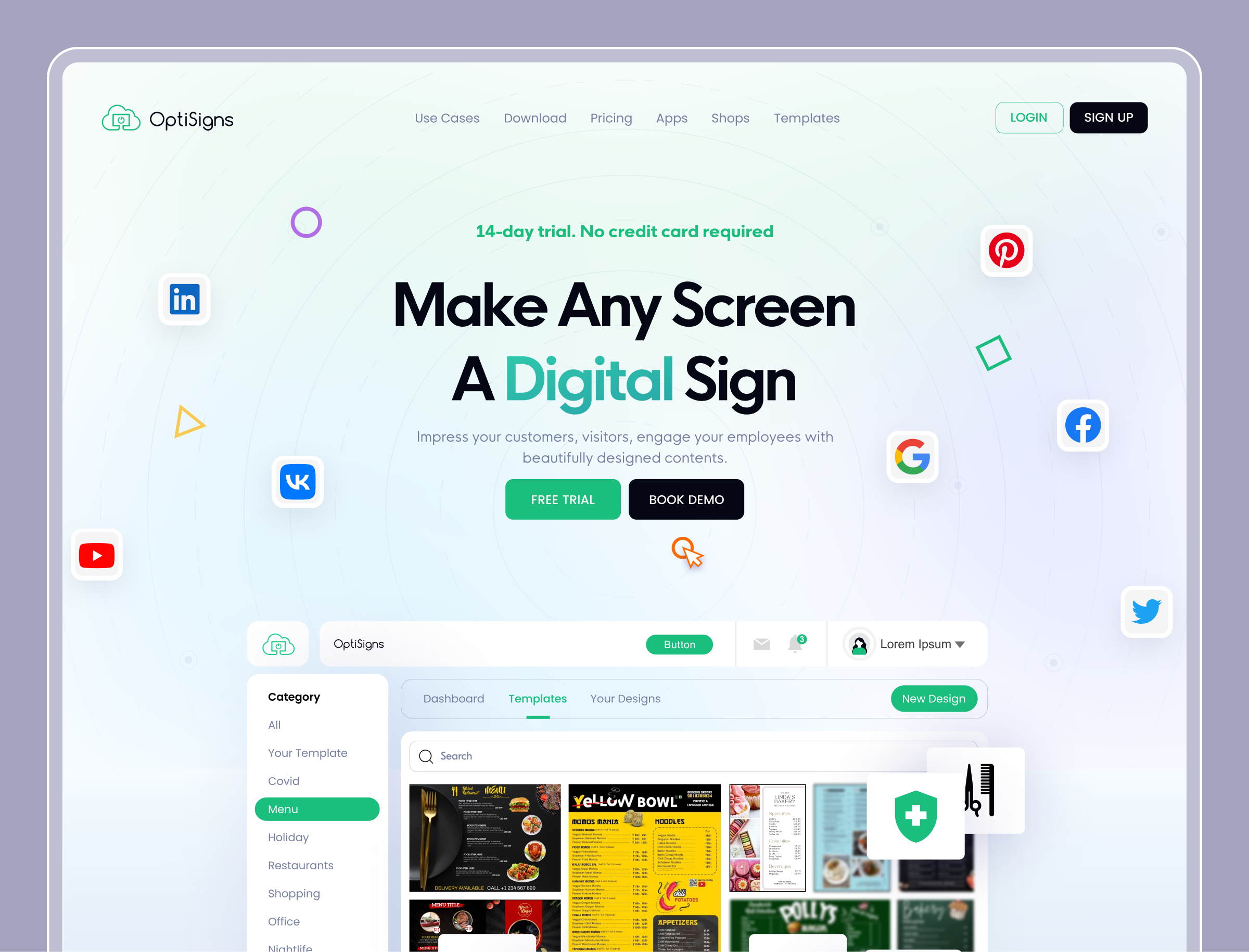 Optisigns Design Apps Mode 3d agency animation branding design graphic design illustration landing page logo motion graphics muslim optisigns ripon typography ui ui design ux ux design vector website