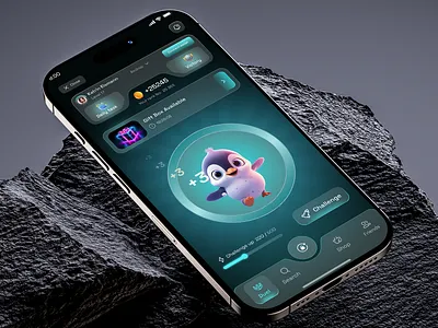 Tape — quick-reaction Telegram bot game (mini-game UI & flow) coin earn gameui invite leaderboard microinteraction mining mobilegame productdesign tap telegrambot ton trend uidesign uiux wallet web3 withdrawal