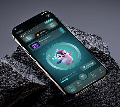 Tape — quick-reaction Telegram bot game (mini-game UI & flow) coin earn gameui invite leaderboard microinteraction mining mobilegame productdesign tap telegrambot ton trend uidesign uiux wallet web3 withdrawal