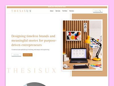 Design Studio - Landing page 2025 trends agency branding colors creative design landing page design latest design real estate secretspirit studio top notch typography ui ux