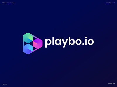 Modern play logo design - Unused a b c d e f g h i j k l m n app icon blockchain branding company logo design entertainment logo futuristic logo logo design logo designer media modern modern play logo online business videos play logo streaming video app play video chat video logo