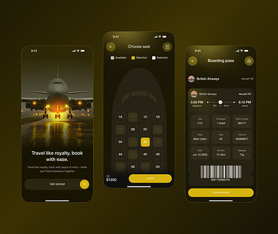 Flight Booking Mobile App airline app airline ticket booking airport app design app design boarding pass app booking app ui flight app design flight booking app flight management app flight ticket app luxury travel app mobile app mobile travel app online reservation app ticket booking app ticket reservation ui travel booking app travel experience app travel mobile app ui ui ux design