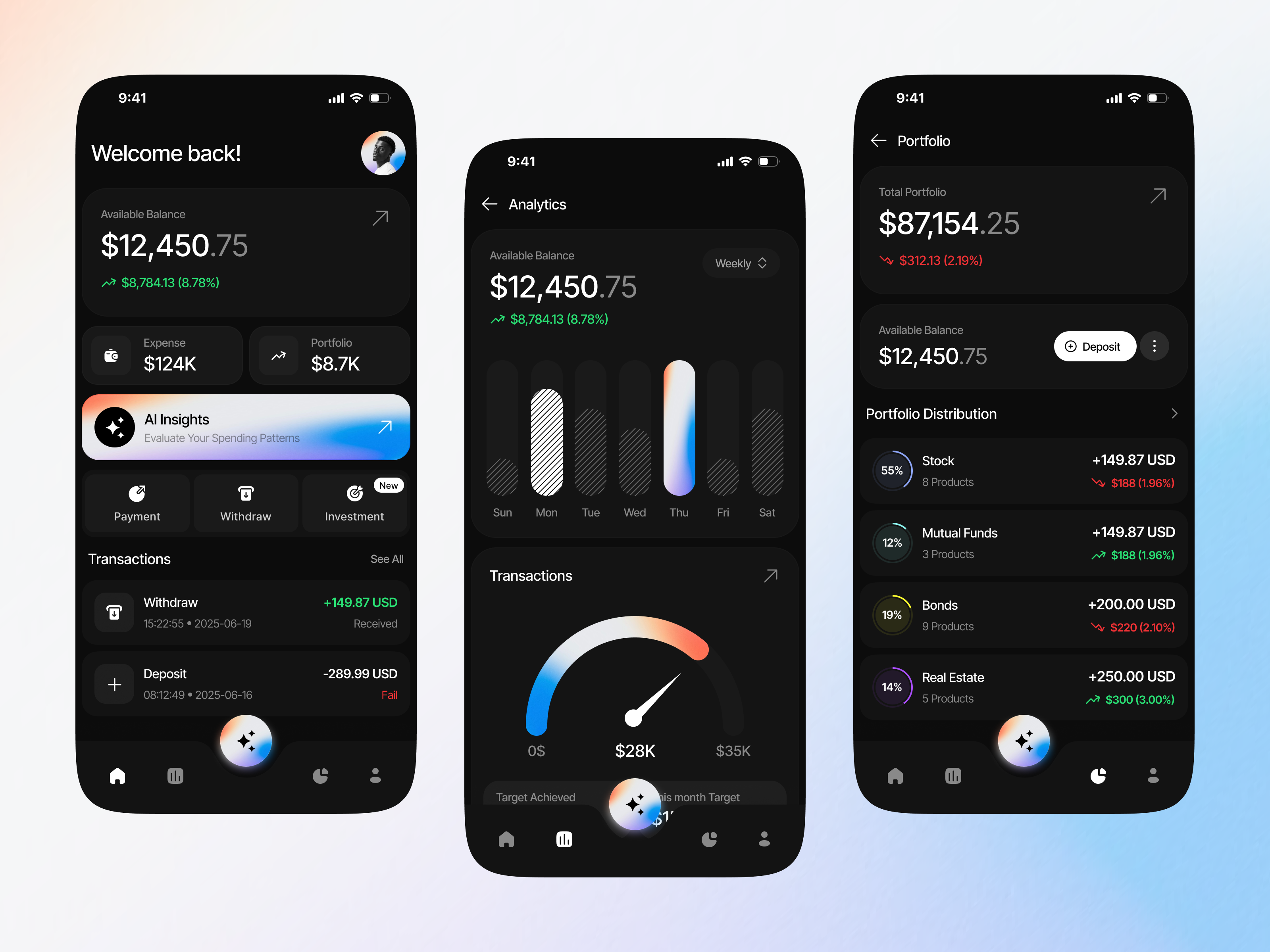 AI Finance Mobile App ai ai finance app app app design finance finance app finance mobile app fintech fintech mobile app ios mobile app mobile app design