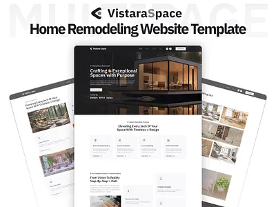 VistaraSpace – Multipage Interior Design Framer Template bootstrap css3 design designtocodes framer framer template illustration interior design interior design template interior studio modern multipage one page personal portfolio ui vistaraspace