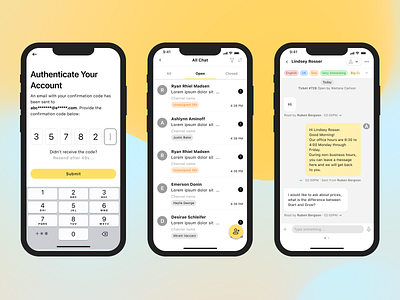 Omnichannel Chatting App app chating design ui ux
