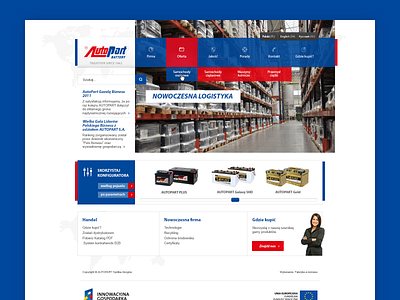 AutoPart - web redesign ('11) branding car batteries design graphic design redesign ui ux uxui web design