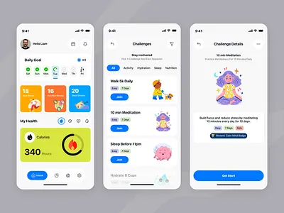 Healthcare app design app design fitness health tracking healthcare ios medical medicine mobile mobile app ui uiux ux