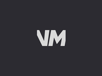 VM logotype brand branding graphic design icon illustration logo typography vector