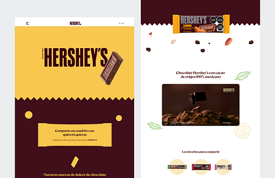 Landing / Content Hub Hershey's barras 3d adobexd animation branding design designsystems graphic design illustration interactiondesign logo microinteractions mobiledesign motion graphics portfolio prototypedesign ui ux