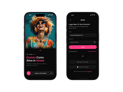 AI Assistant Mobile App Onboarding & Login page ai ai app ai app design ai startup ai technology ai voice artificial intelligence chat gpt ios app design machine learning mind journey mobile app mobile app design product tech