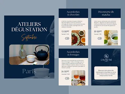 Tea Tasting Event – Social Media Design branding design digitaldesign eventpromotion graphic design illustration instagramdesign lautrethe logo posterdesign socialmediadesign teabrand teatasting vector visualidentity