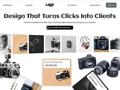Turning Ideas Into Impact: A Modern UI Website Design for Busine app design business website design e commerce typography ui ui ux ux web design web redesign website
