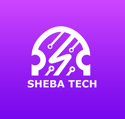 Logo Design for Sheba Tech brandidentity graphic design logodesign minimallogo techlogo technologybranding
