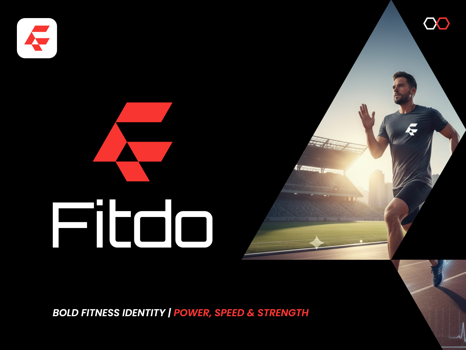 Fitdo | Modern Sports & Fitness Logo with Bold F Lettermark activewear athletic brand brandidentity branding custom f f logo design fitness brand logo fitness logo geometric logo gym logo health and fitness identity lettermark f logo logodesign logotype modern logo sport logo sports logo sportswear