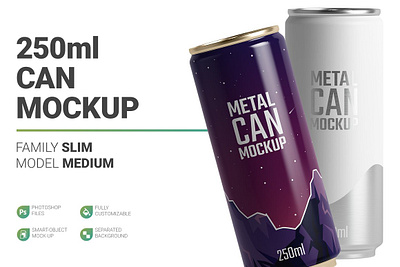 250ml Slim Can Mockup 250ml slim can mockup 500ml can mockup alcoholic drink beer beer can beverage bottle branding mockup can mockup cans cold drink drink drink energy drink juice freeze fresh mocku soda soda can