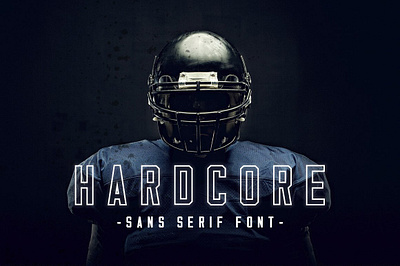 Hardcore Three Weight Font Family bold bold fonts custom fonts display elegant football geometric minimalistic retro fonts sanserif sports font sports typeface type typeface vintage fonts