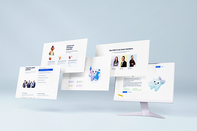 website concept for a dental service platform dental ui design website design