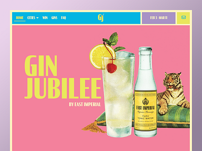Gin Jubilee Website branding design website