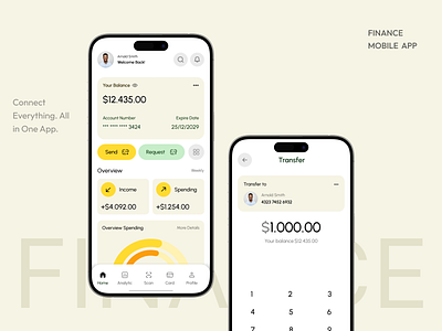 Finvia - Finance Mobile App app bank banking clean crm digital bank e wallet finance finance app financial fintech fintech app invest mobile app money saas saving ui ux wallet