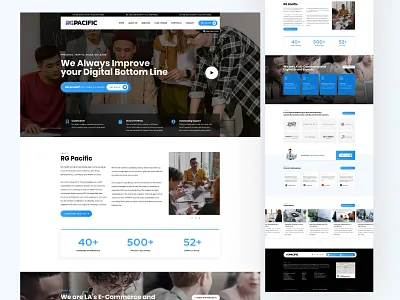 RG Pacific – Digital Agency agency digital digital agency minimal rg rgpacific ui ux