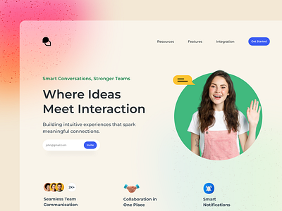 Landing Page Hero Design Ideas cover design her section design hero section interaction design landing page uiux design user interface design vector illustration