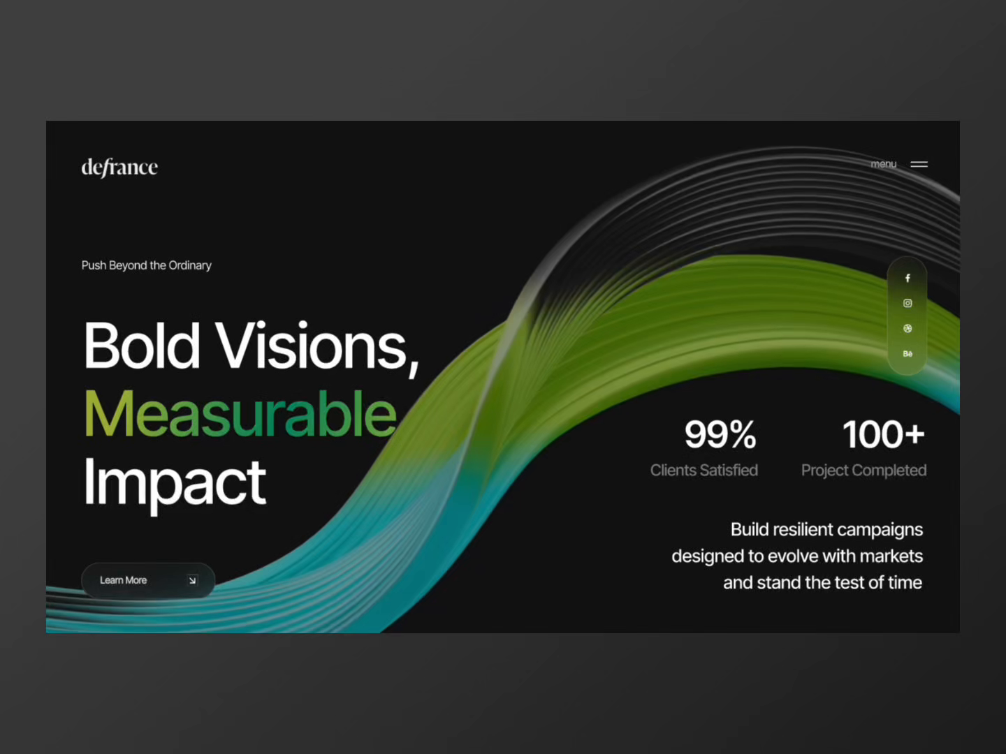 Example of Creative Word Press Website Design