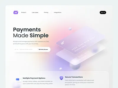 Landing Page Hero Design Ideas cover design hero section hero section design interaction design landing page design uiux uiux design vector illustration