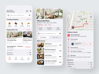 Food Delivery App courier delivery delivery app delivery mobile delivery service delivery tracking food food app food delivery food order main course mobile order food restaurant restaurant app ui ui design uiux