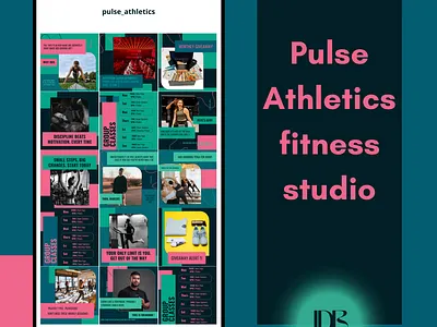 Pulse Athletics branding editing graphic design