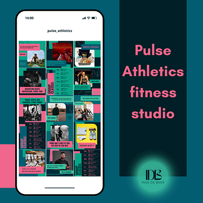 Pulse Athletics branding editing graphic design