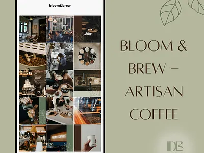 Bloom&Brew editing graphic design social media