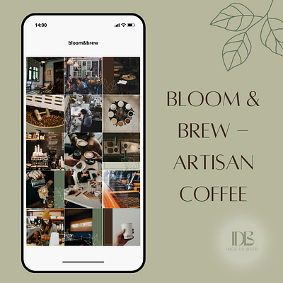 Bloom&Brew editing graphic design social media