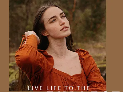 Live life - Layout adobe copywriting editing layout design photoshop