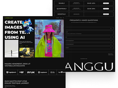 AI Image Generator website ai figma framer landingpage ui uiux webappdesign webflow websitedesign
