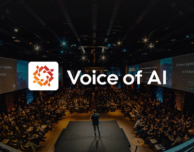 Voice of AI - Global AI Community aesthetic app brand design branding design graphic design icon identity illustration logo motivation presentation typography ux vector