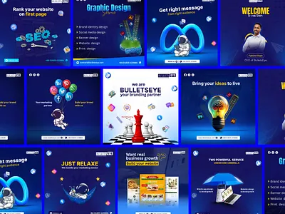Social Media Post Design for digital marketing agency BulletsEYE performance